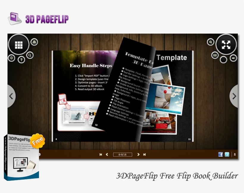 3dpageflip Free Flip Book Builder V, transparent png download
