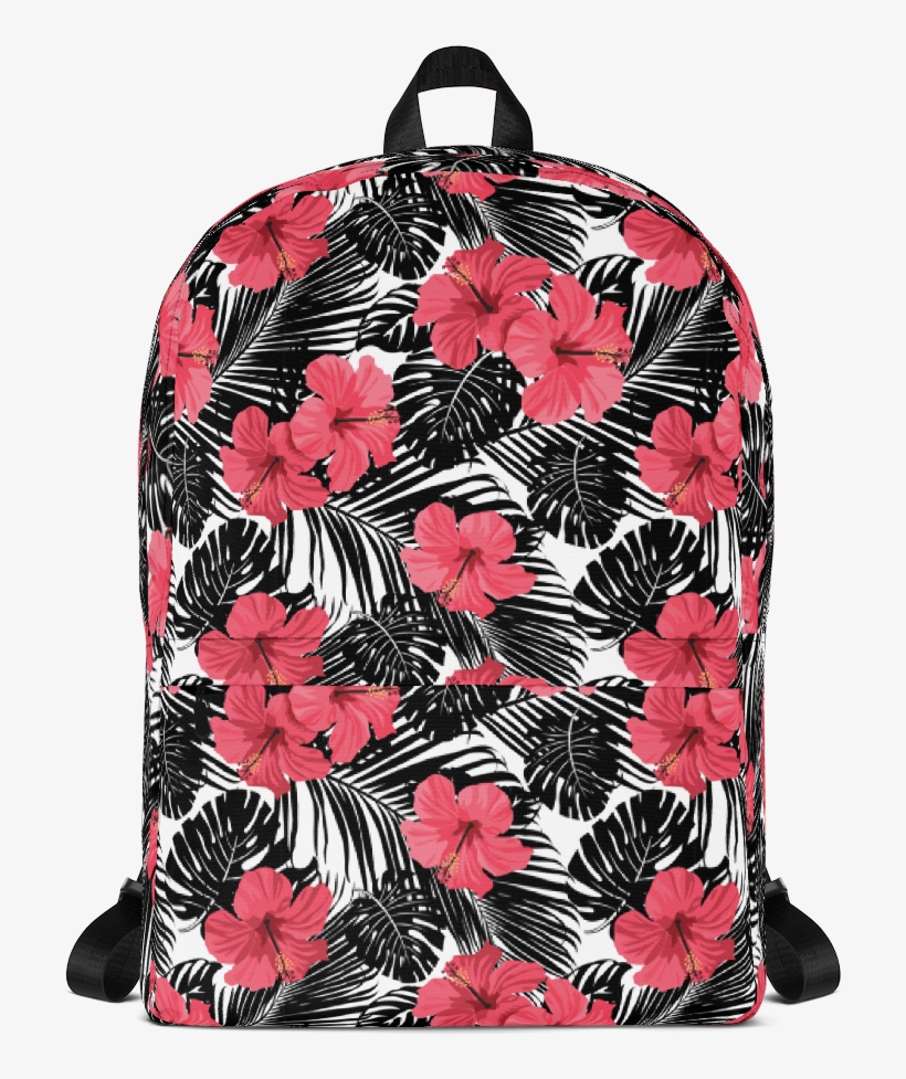 Coral Flowers Backpack, transparent png download
