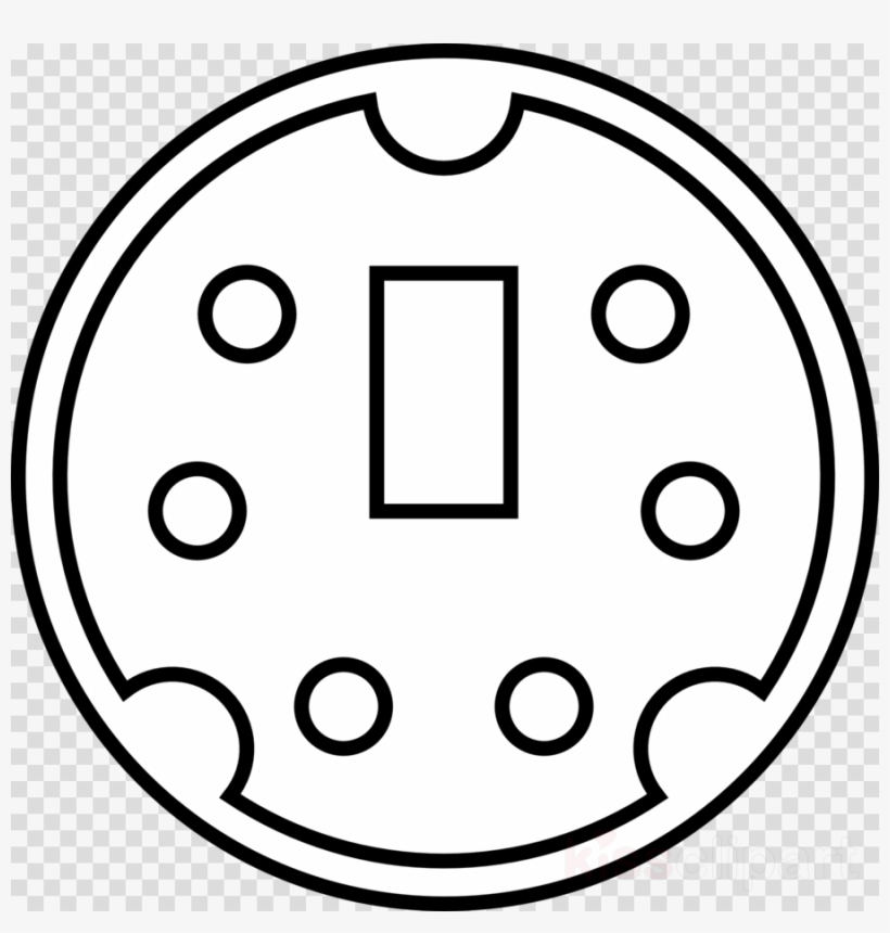 Mini Din 6 Pinout Clipart Mini-din Connector Pinout, transparent png download