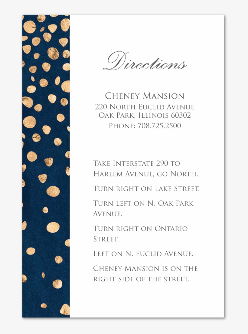 Midnight Confetti Invitation Enclosure Card, transparent png download