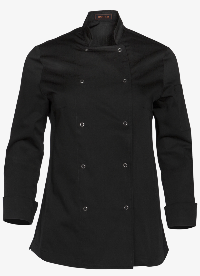 Chaqueta Cocina De Mujer Manga Larga Corchetes Transpirable, transparent png download