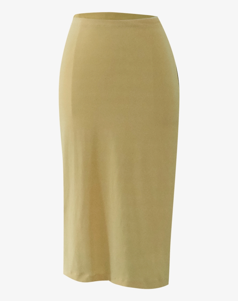 Yellow Slinky Pencil Skirt, transparent png download