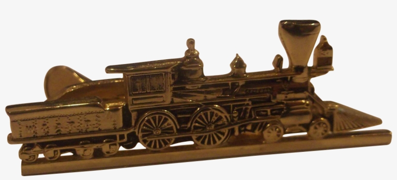 Hickok Tie Clip Tie Bar Railroad Train Steam Engine, transparent png download