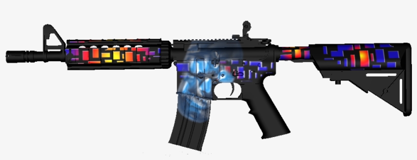 M4a1 Blue Skull, transparent png download
