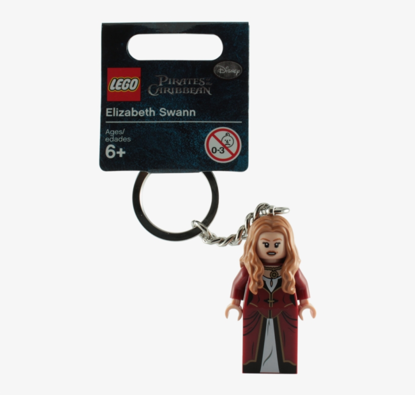 Lego Elizabeth Swann Keychain, transparent png download
