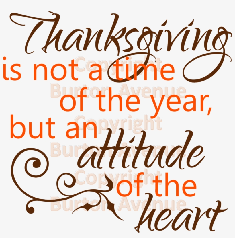 015 Thanksgiving Is Not A Time Of Year, transparent png download