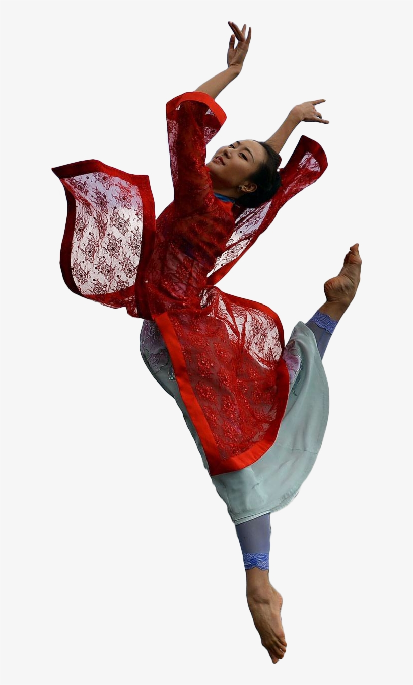 Asian Woman With Red Dress, transparent png download