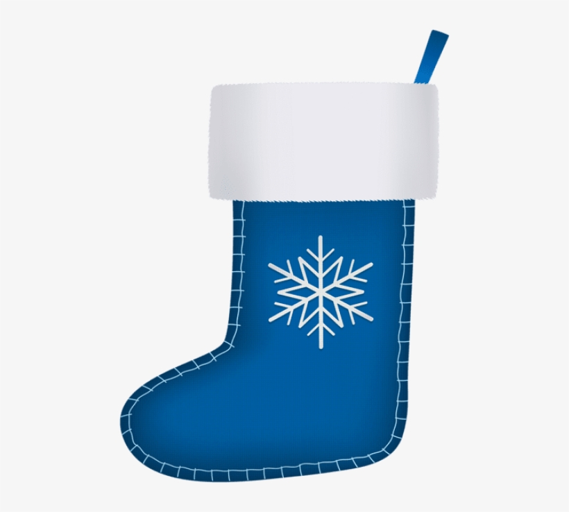 Blue Christmas Stocking Png, transparent png download