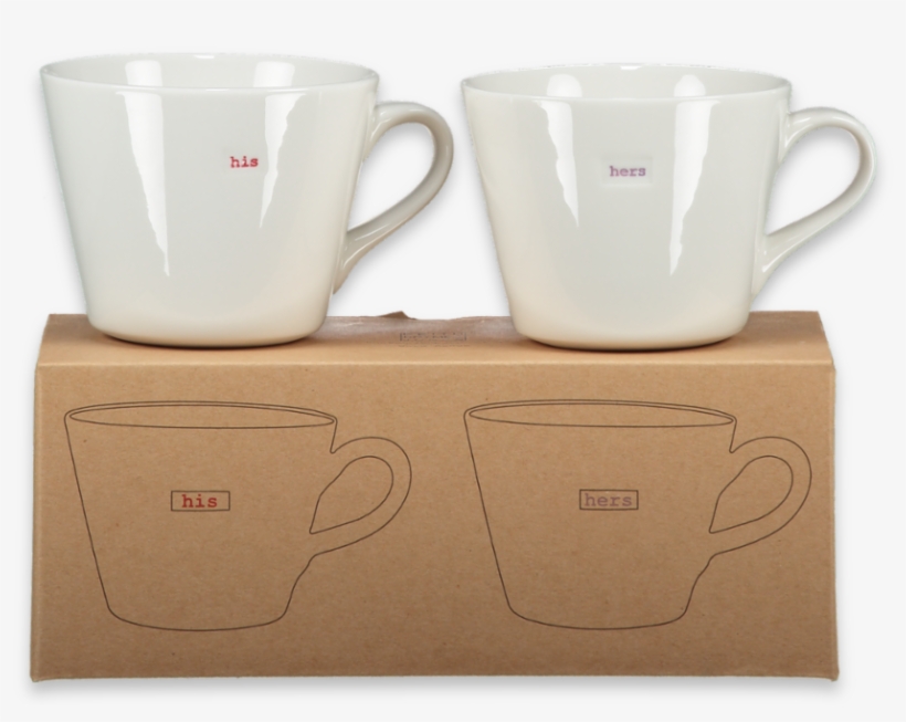 His & Hers Mugs, transparent png download