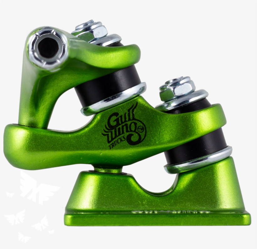 187mm Gullwing 10" Sidewinder Ii Lime Longboard Skateboard, transparent png download