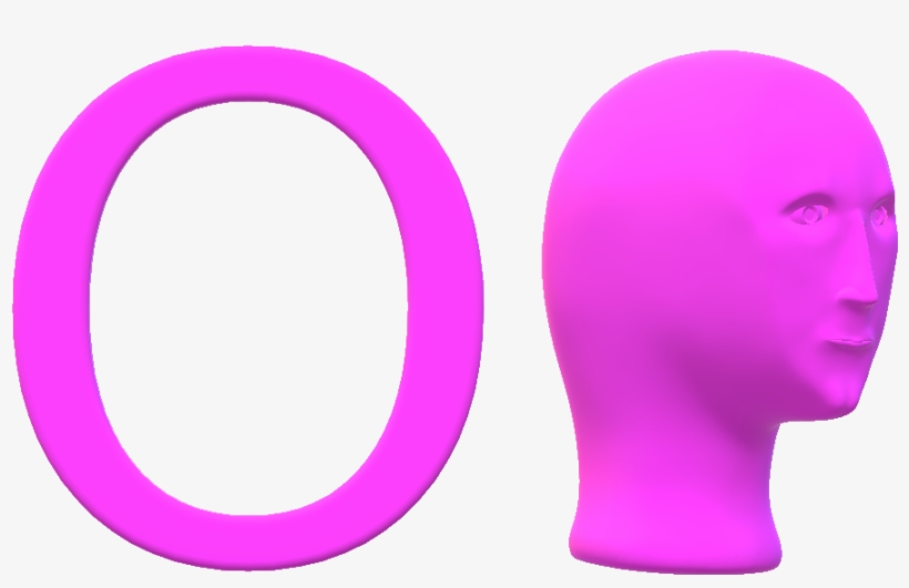 Meme Head Letter O, transparent png download