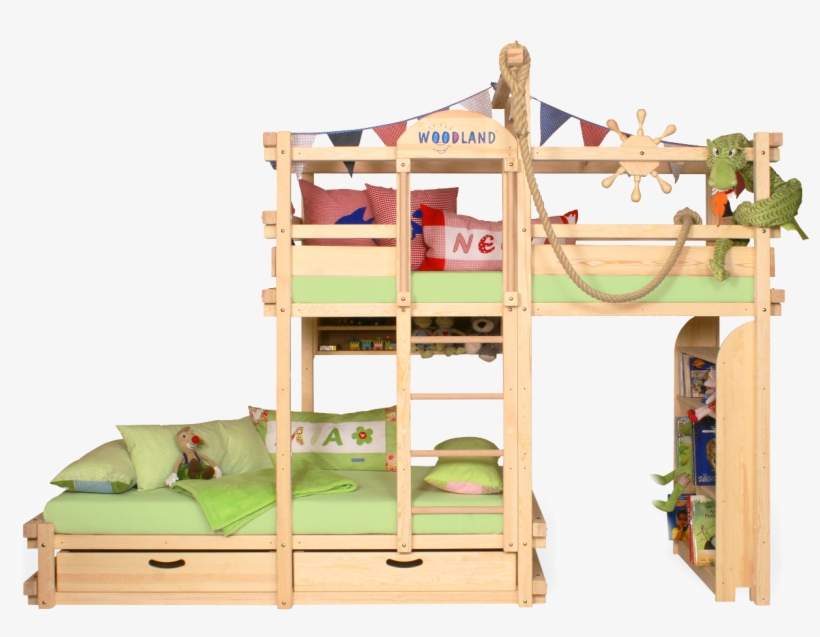 Amarillo Bunk Bed Pine, transparent png download