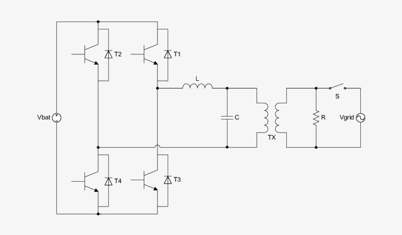 Schematic Diagram Of A Basic Single-phase Ups, transparent png download