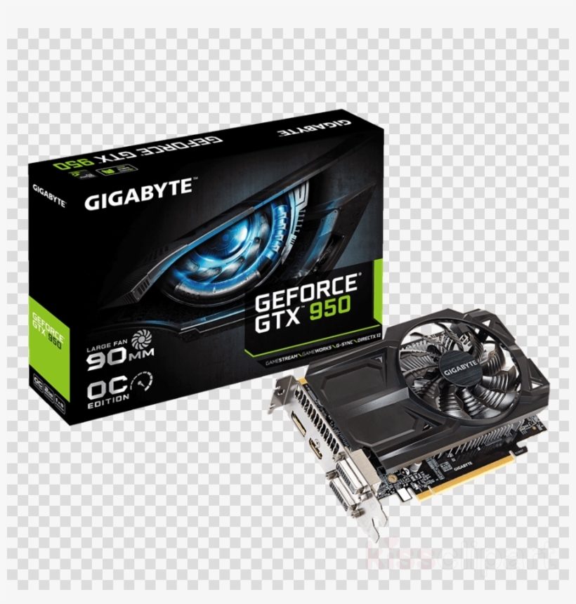 Nvidia Geforce Gtx 950 Oc Clipart Graphics Cards &, transparent png download