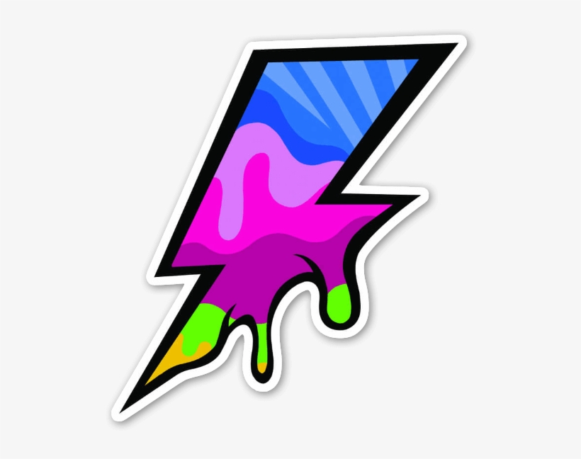 Pop Bolt Sticker, transparent png download