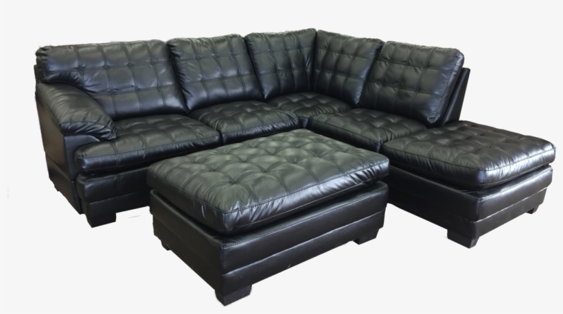 Leather Sectional With Right Or Left Facing Chaise, transparent png download