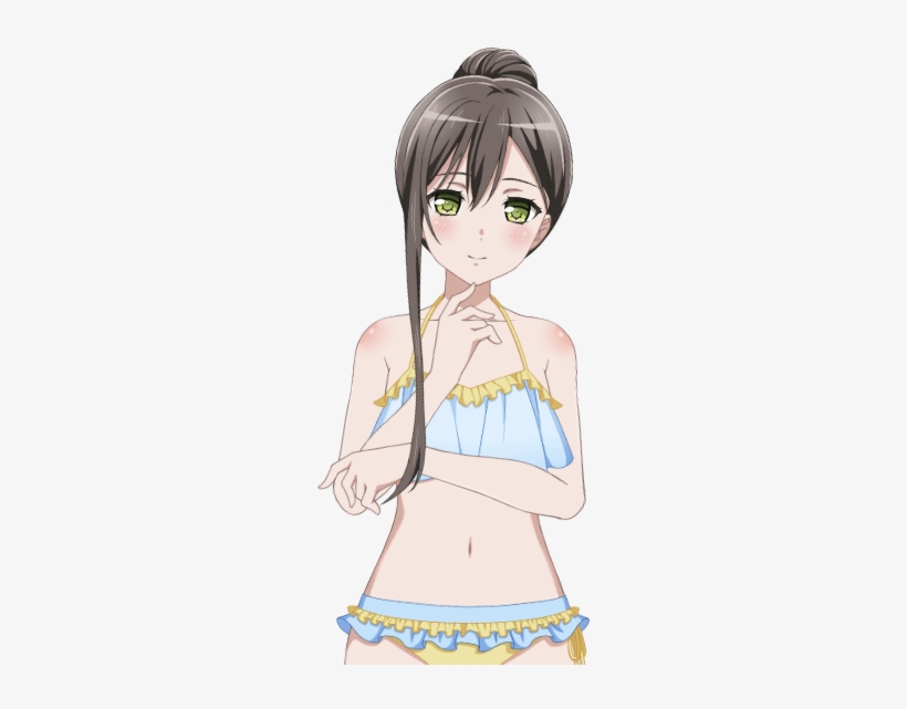 Tae Hanazono - Swimsuit - Costume - Bandori Party -, transparent png download