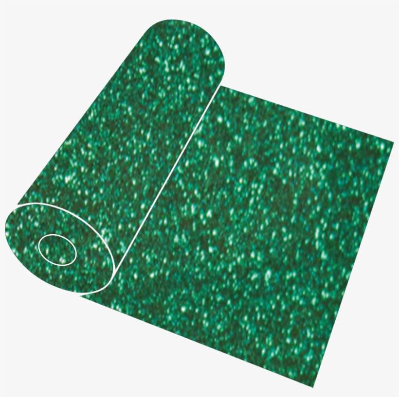 20" Emerald Glitter Roll, transparent png download