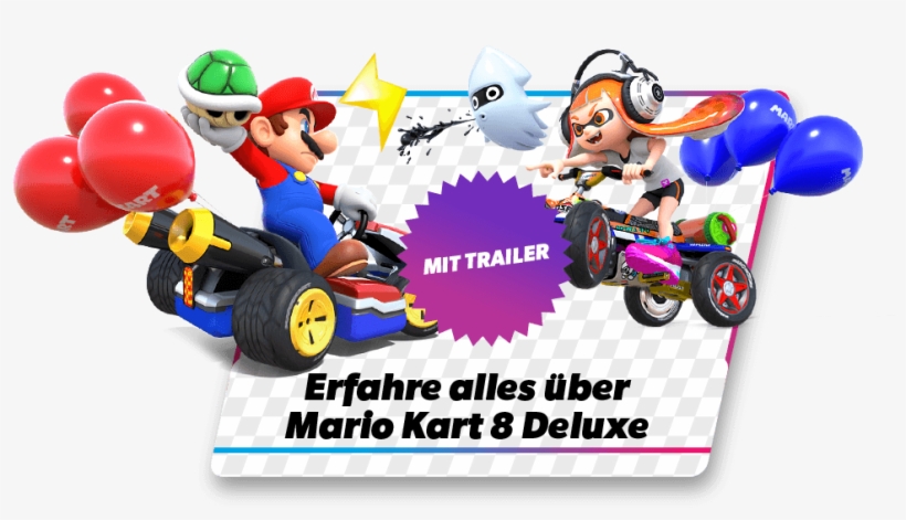 Nintendo Mario Kart 8 Deluxe, transparent png download