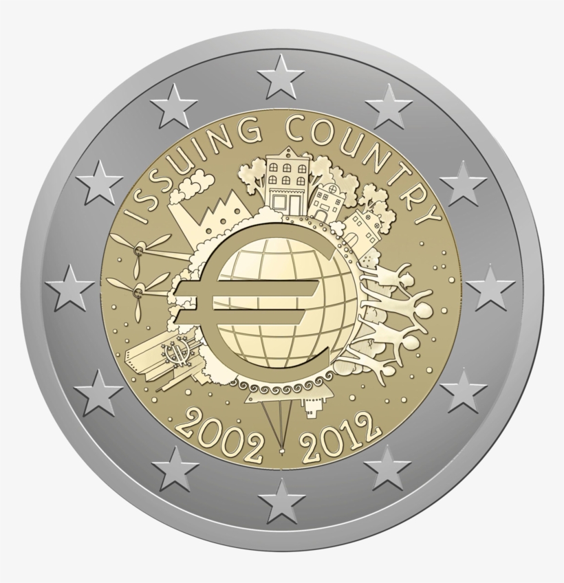 €2 Commemorative Coin Eurozone 2009, transparent png download