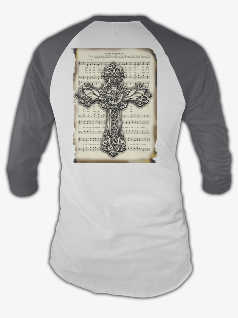 "the Old Rugged Cross" Raglan Praise Hymn Apparel, transparent png download