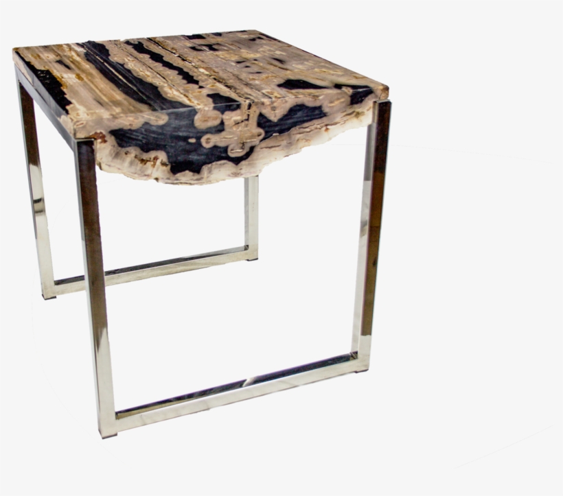 Petrified Log Slice Accent Table, transparent png download