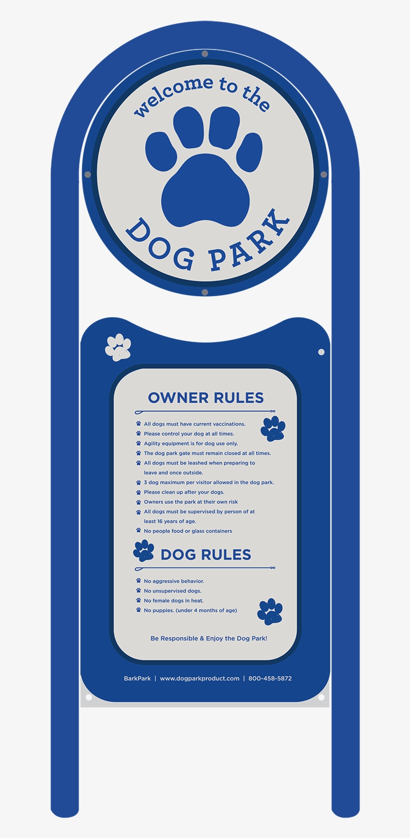 Premium Dog Park Welcome Sign, transparent png download