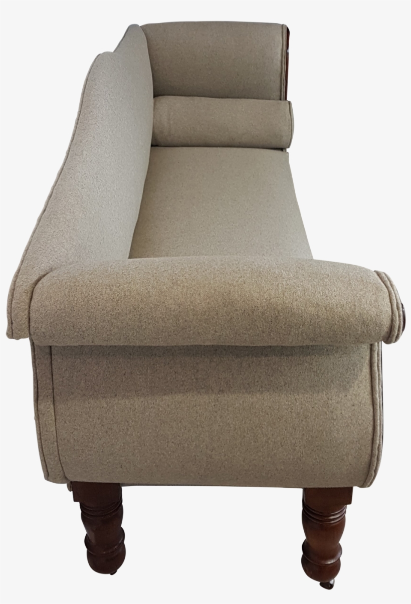 Mahogany Scroll End Sofa, transparent png download