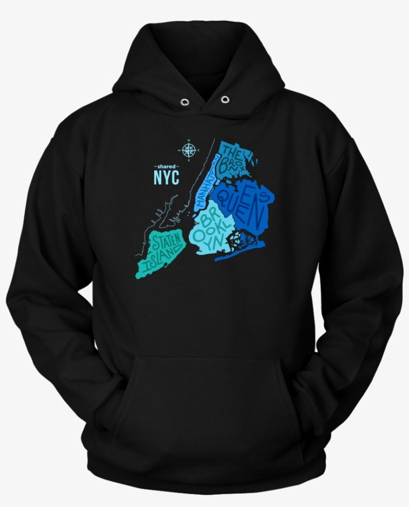 New York City Map Hoodie "the Full Effect" - Save My Sick Days Because I Know Come Fall I'm Gonna, transparent png download
