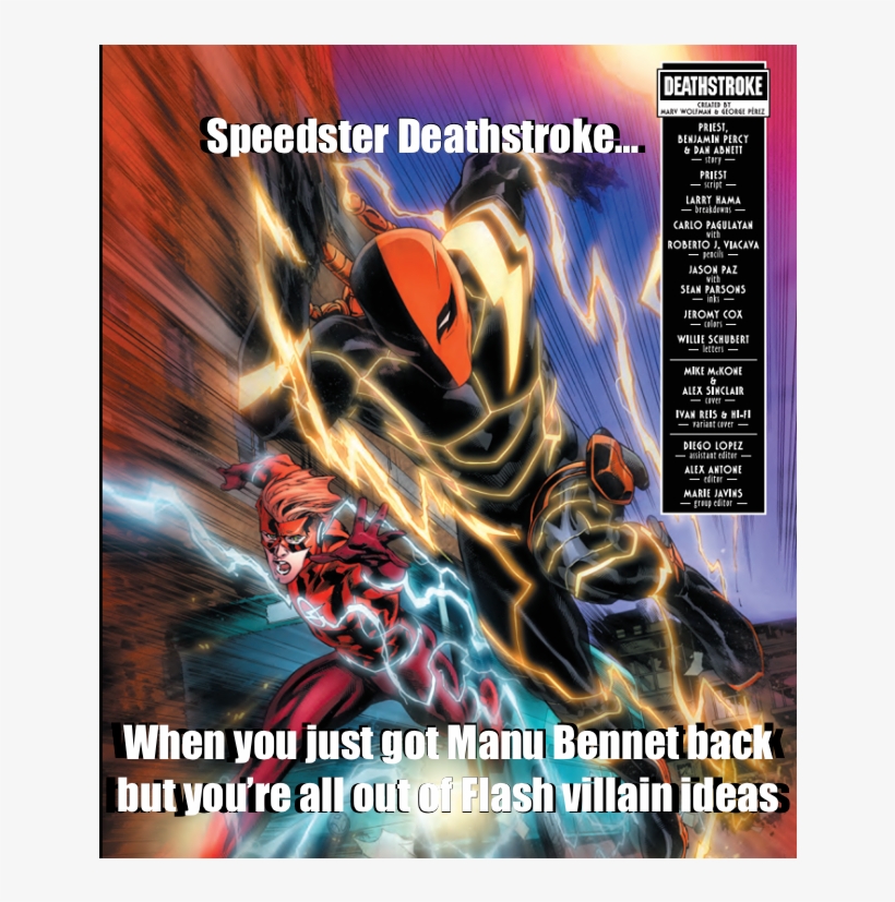 Next Season's Villain Revealed - Deathstroke Speedster, transparent png download