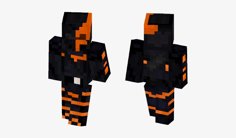 Deathstroke Dceu - Minecraft Spiderman Skin Noir, transparent png download