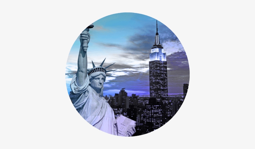 Getting Together In New York City - Statue Of Liberty, transparent png download