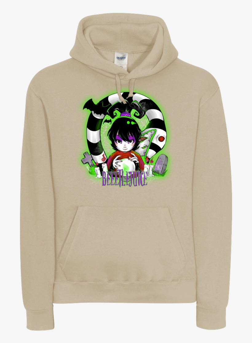 Psychodelicia Beetlejuice Sweatshirt B&c Hooded, transparent png download