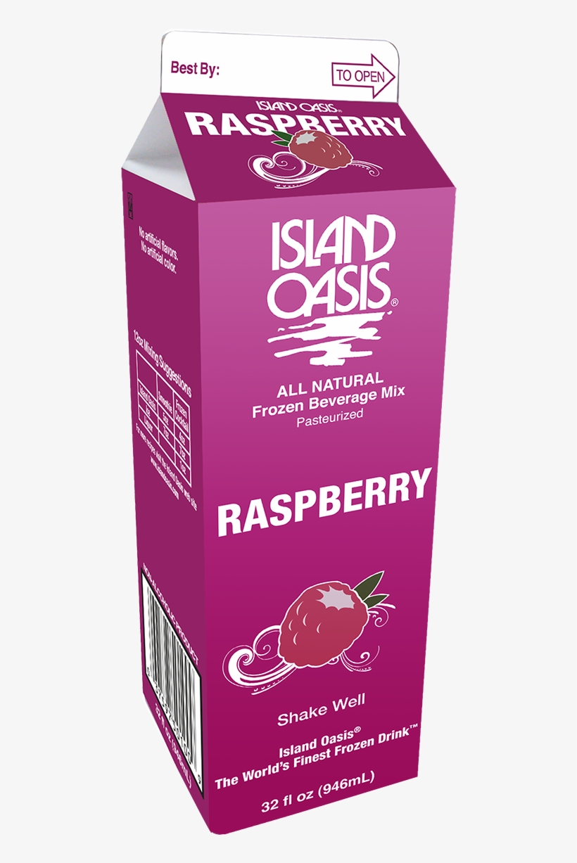 20015 Io Raspberry 32 Oz Carton 20015 Io Raspberry - Island Oasis Pina Colada Mix, transparent png download