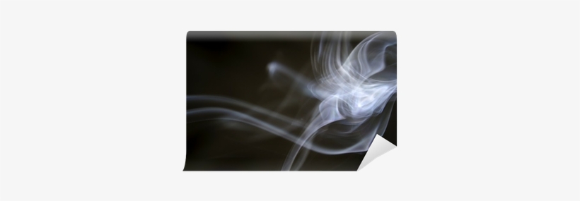 Puff Of Aroma Smoke On A Dark Background Wall Mural - Photography, transparent png download