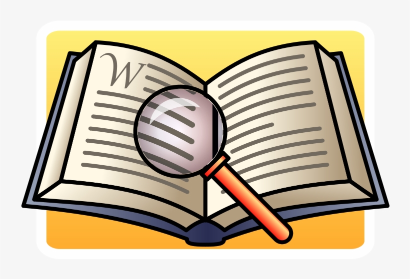 Graphic Library Library Literary Scavenger Hunt Back - Reading A Book With Magnifying Glass, transparent png download