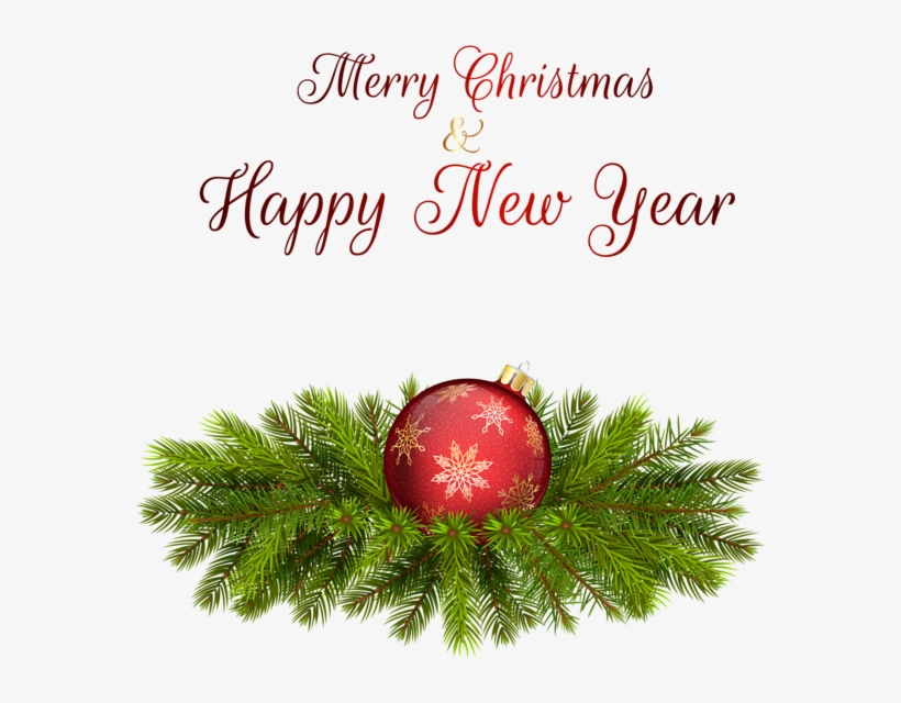 Merry Christmas Png Clip Art Image - Frohe Weihnacht-u. Guten Rutsch Ins Neue Runder Aufkleber, transparent png download