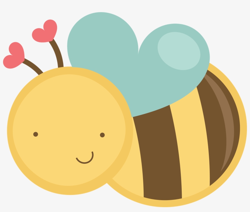 Cute Bee Clip Art - Miss Kate Cuttables Bee, transparent png download