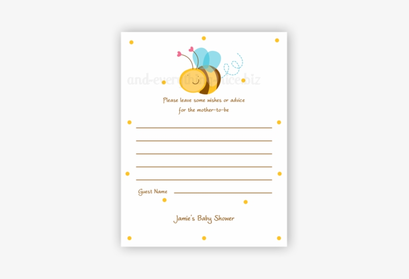 Cute Bee • Advice Or Wishes Card - Valentine, transparent png download