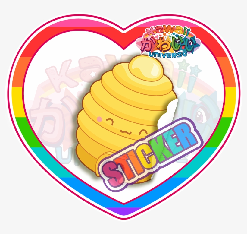 Cute Bee Hive Sticker - Stickers Tradition Usa Png, transparent png download