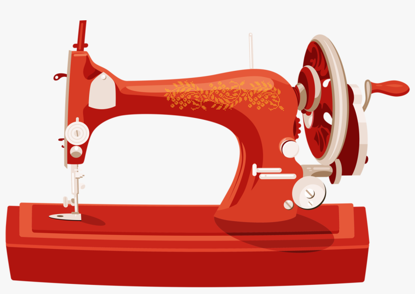 Фотки Sewing Art, Sewing Tools, Sewing Crafts, Diy - จักร เย็บ ผ้า สี แดง, transparent png download
