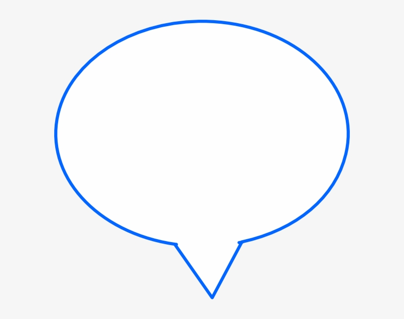 Blue Speech Bubble Svg Clip Arts 600 X 567 Px, transparent png download