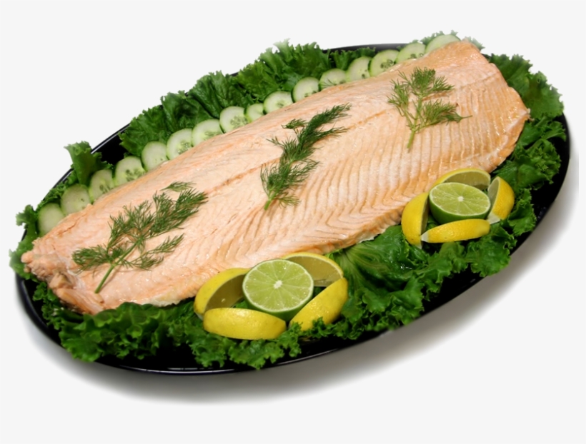 Poached Salmon Platter 1412721159 Png - Poached Salmon Platter, transparent png download