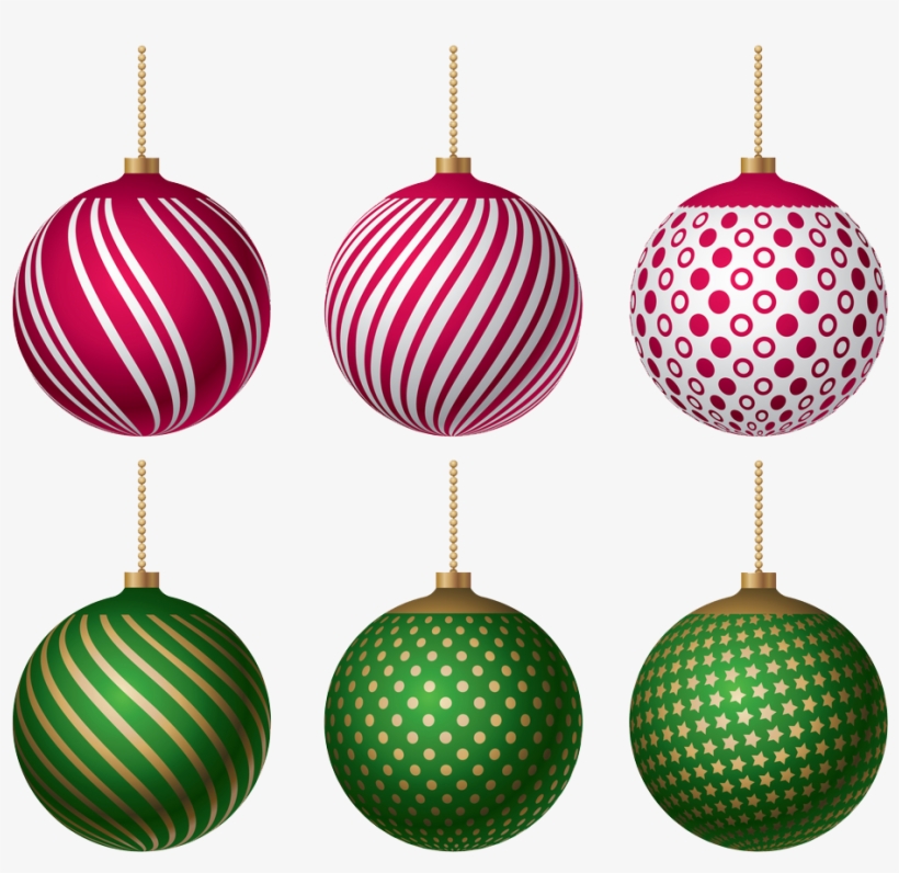 Christmas Green Balls Png Free - Ceramic, transparent png download