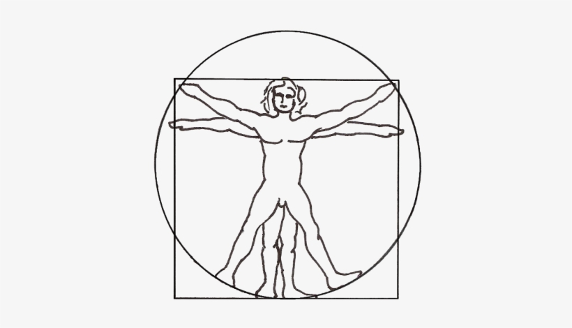 Manuscript On Sacred Geometry Image Download - Da Vinci Man Png, transparent png download