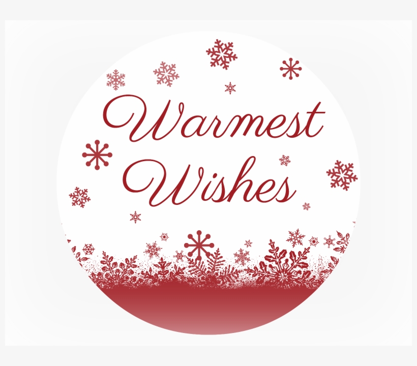 Warmest Wishes Gift Tag - Christmas Blanket Gift Tag, transparent png download