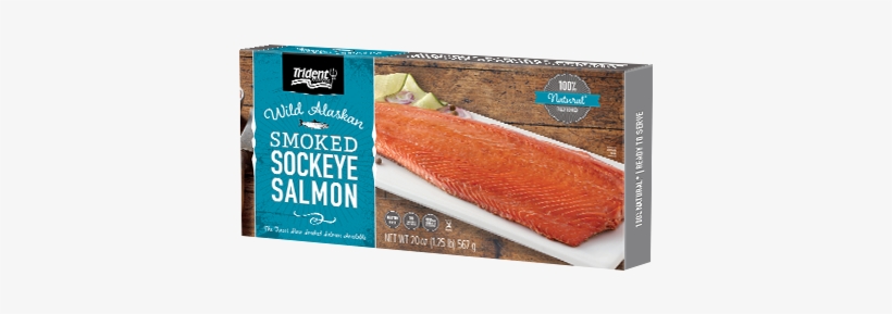 Trident Wild Alaskan Smoked Sockeye Salmon, transparent png download