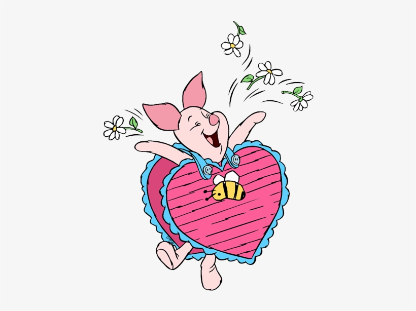Piglet-valentine - Disney Piglet Valentine's Day, transparent png download