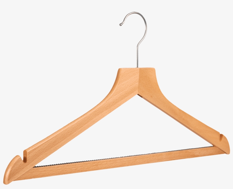 Clothes - Wooden Clothes Hanger Png, transparent png download