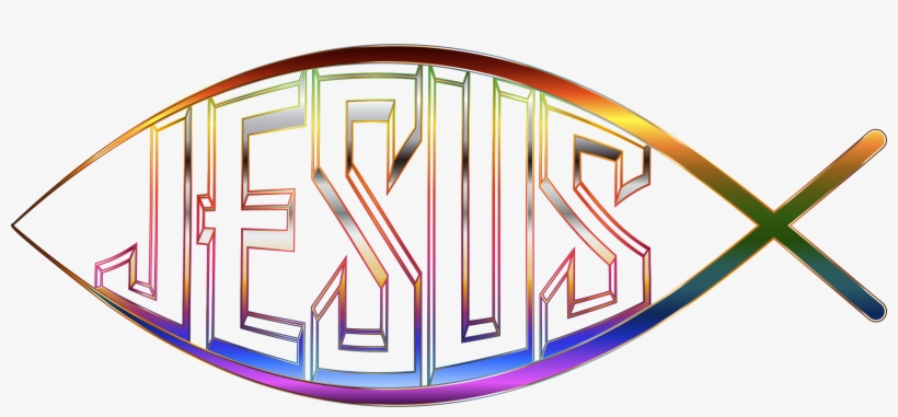 Jesus Fish Chromatic No Background Clipart Freeuse - Jesus Fish No Background, transparent png download